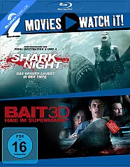 Shark Night + Bait (2012) 3D (Doppelset) (Blu-ray 3D + Blu-ray) Blu-ray