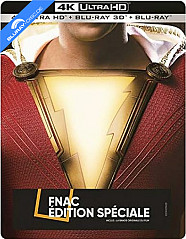 Shazam! (2019) 4K - FNAC Exclusive Édition Limitée Steelbook (4K UHD + Blu-ray 3D + Blu-ray + Audio CD) (FR Import) Blu-ray