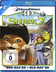 Shrek 2 - Der tollkühne Held kehrt zurück 3D (Blu-ray 3D + Blu-ray) - Komplette Sammelauflösung aus meiner Filmliste - Kaufanfrage siehe Beschreibung !!!