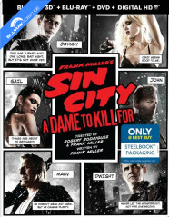 Sin City: A Dame to Kill For 3D - Best Buy Exclusive Limited Edition Steelbook (Blu-ray 3D + Blu-ray + DVD + UV Copy) (Region A - US Import ohne dt. Ton) Blu-ray
