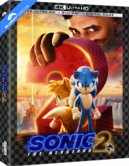 Sonic the Hedgehog 2 (2022) 4K - Walmart Exclusive Limited Edition PET Slipcover Steelbook (Neuauflage) (4K UHD + Blu-ray + Digital Copy) (US Import ohne dt. Ton) Blu-ray