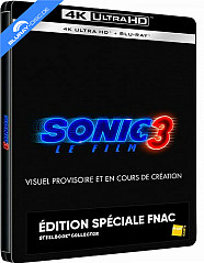 Sonic the Hedgehog 3 4K - FNAC Exclusive Édition Limitée Steelbook (4K UHD + Blu-ray) (FR Import ohne dt. Ton) Blu-ray