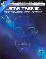 Star Trek III: The Search for Spock 4K - 40th Anniversary - Limited Edition PET Slipcover Steelbook (4K UHD + Blu-ray + Digital Copy) (CA Import) Blu-ray
