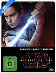 Star Wars: Die letzten Jedi 3D (Limited Steelbook Edition) (Blu-ray 3D + Blu-ray + Bonus Blu-ray) Blu-ray