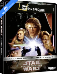 Star Wars: Episode III - La revanche des Sith (2005) 4K - FNAC Exclusive Édition Spéciale Steelbook (4K UHD + Blu-ray + Bonus Blu-ray) (FR Import) Blu-ray
