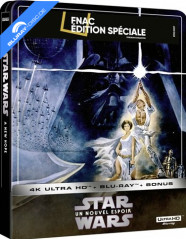 Star Wars: Episode IV - Un nouvel espoir (1977) 4K - FNAC Exclusive Édition Spéciale Steelbook (4K UHD + Blu-ray + Bonus Blu-ray) (FR Import) Blu-ray
