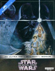 Star Wars: Episode IV - Un nouvel espoir (1977) 4K - Édition Limitée Steelbook (French Version) (4K UHD + Blu-ray + Bonus Blu-ray) (CH Import) Blu-ray