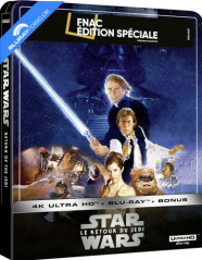 Star Wars: Episode VI - Le retour du Jedi (1983) 4K - FNAC Exclusive Édition Spéciale Steelbook (4K UHD + Blu-ray + Bonus Blu-ray) (FR Import) Blu-ray