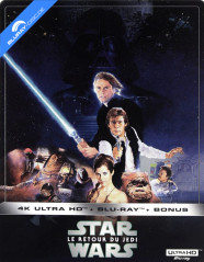 Star Wars: Episode VI - Le retour du Jedi (1983) 4K - Édition Limitée Steelbook (French Version) (4K UHD + Blu-ray + Bonus Blu-ray) (CH Import) Blu-ray