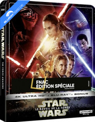 Star Wars: Episode VII - Le réveil de la Force (2015) 4K - FNAC Exclusive Édition Spéciale Steelbook (4K UHD + Blu-ray + Bonus Blu-ray) (FR Import) Blu-ray