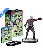 Suicide Squad (2016) 3D (Kinofassung + Extended Cut) (Limited Digibook Edition inkl. Deadshot Figur) (Blu-ray 3D + 2 Blu-ray + UV Copy) Blu-ray