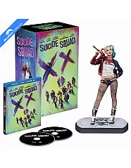 Suicide Squad (2016) 3D (Kinofassung + Extended Cut) (Limited Digibook Edition inkl. Harley Quinn Figur) (Blu-ray 3D + 2 Blu-ray + UV Copy) Blu-ray
