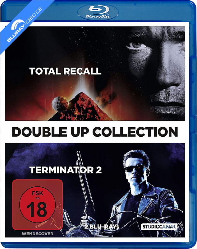 Total Recall - Die totale Erinnerung (1990) DE Blu-Ray Cover & Labels 