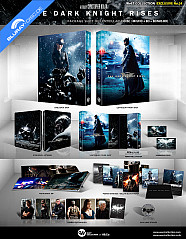 The Dark Knight Rises (2012) 4K - WeET Collection Exclusive #24 Lenticular Fullslip Steelbook (4K UHD + Blu-ray + Bonus Blu-ray) (KR Import) Blu-ray