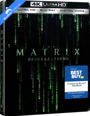The Matrix Resurrections (2021) 4K - Best Buy Exclusive Limited Edition Steelbook (4K UHD + Blu-ray + Digital Copy) (US Import) Blu-ray