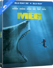 The Meg (2018) 3D - Limited Edition Steelbook (Blu-ray 3D + Blu-ray) (FI Import) Blu-ray