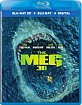 The Meg (2018) 3D (Blu-ray 3D + Blu-ray + Digital Copy) (US Import ohne dt. Ton) Blu-ray