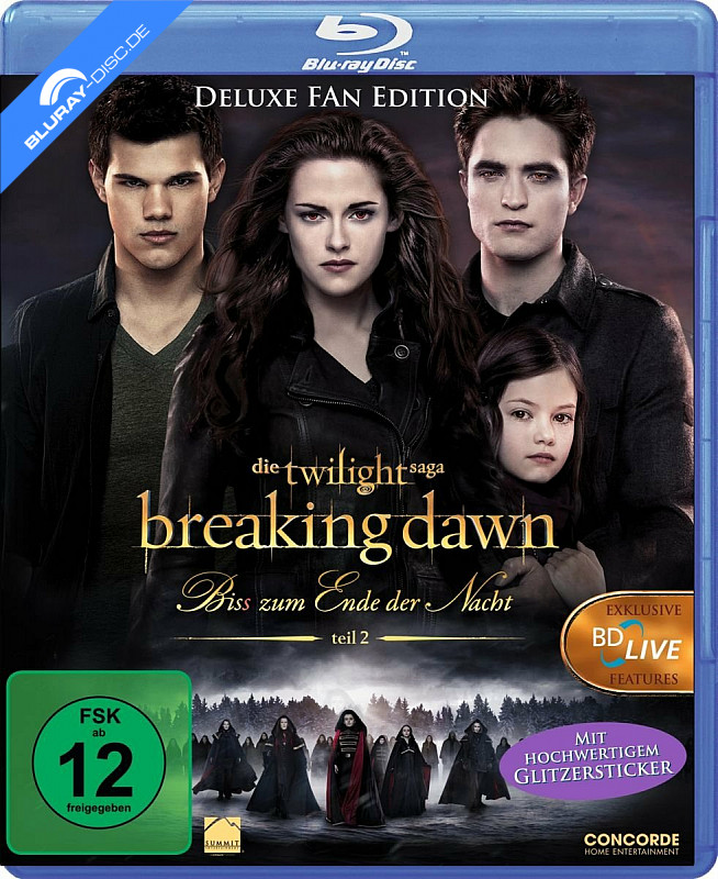 Twilight: Breaking Dawn – Biss zum Ende der Nacht – Teil 2 Deluxe Fan  Edition Blu-ray - Film Details