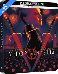 V pour Vendetta 4K - Édition Limitée Steelbook (4K UHD + Blu-ray) (FR Import) Blu-ray