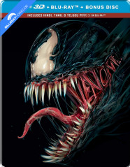 Venom (2018) 3D - Project PopArt - Limited Edition Steelbook (Blu-ray 3D + Blu-ray + Bonus Blu-ray) (IN Import ohne dt. Ton) Blu-ray