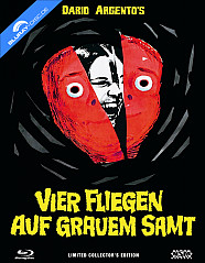 Vier Fliegen auf grauem Samt (Limited Mediabook Edition) (Cover A) (AT Import) Blu-ray
