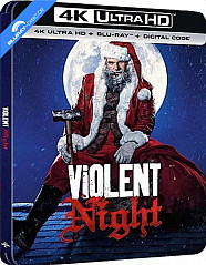 Violent Night (2022) 4K - Zavvi Exclusive Limited Edition Steelbook (4K UHD + Blu-ray) (UK Import) Blu-ray