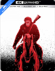 War for the Planet of the Apes (2017) 4K - Limited Edition Steelbook (4K UHD + Blu-ray 3D + Blu-ray) (IN Import) Blu-ray