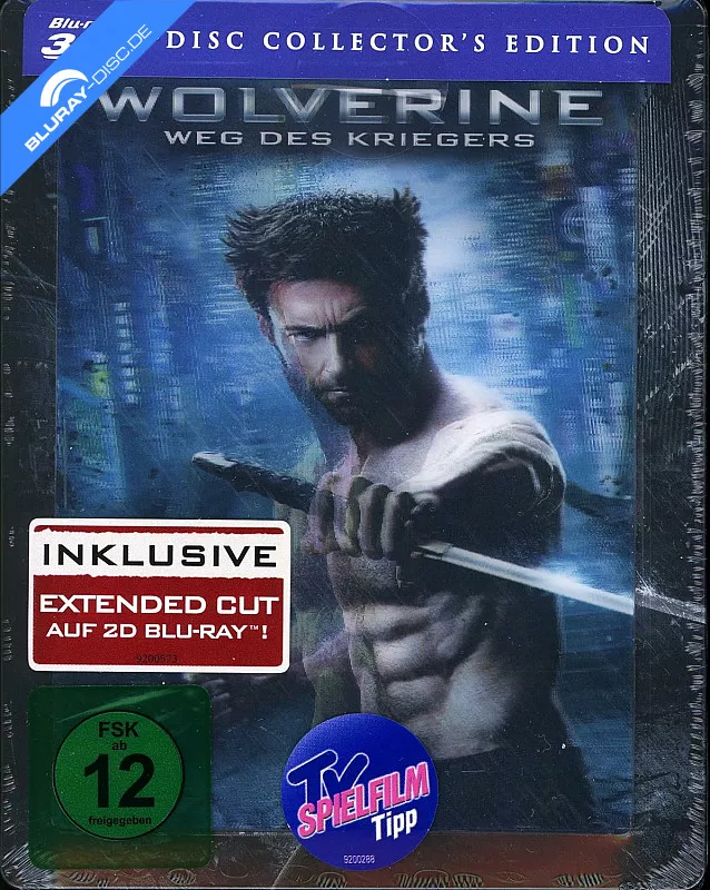 wolverine-weg-des-kriegers-3d---lenticular-steelbook-edition-inkl.-extended-cut-auf-2d-blu-ray-blu-ray-3d---blu-ray-neu.webp
