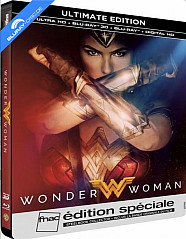 Wonder Woman (2017) 4K - FNAC Exclusive Édition Boîtier Steelbook (4K UHD + Blu-ray 3D + Blu-ray + Audio CD + Digital Copy) (FR Import) Blu-ray