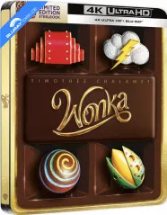 Wonka (2023) 4K - Limited Edition Steelbook (4K UHD + Blu-ray) (UK Import ohne dt. Ton) Blu-ray
