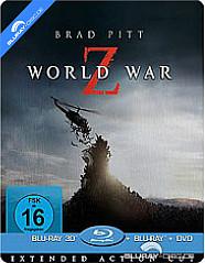 World War Z 3D  - Limited Lenticular Steelbook Edition (Blu-ray 3D + Blu-ray + DVD)