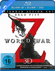 World War Z 3D (Extended Action Cut) (Blu-ray 3D + Blu-ray + DVD) Blu-ray