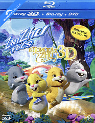 Zhu Zhu Pets: Quest for Zhu 3D (Blu-ray 3D + Blu-ray + DVD) (RU Import) Blu-ray