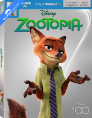 Zootopia (2016) - 100 Years of Disney - Walmart Exclusive Limited Edition Slipcover (Blu-ray + DVD + Digital Copy) (US Import ohne dt. Ton) Blu-ray