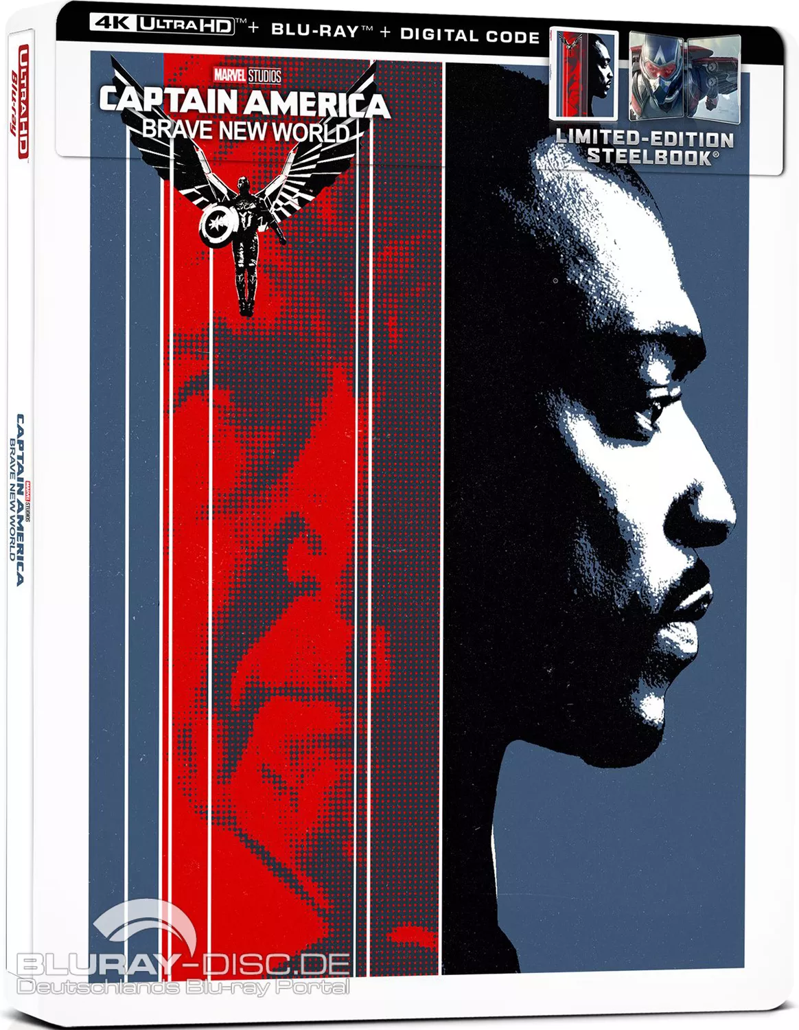 Capitán América Brave New World - Steelbook UHD Blu-ray - Julius Onah