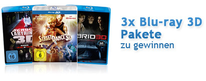 Blu-ray 3D Pakete zu gewinnen Blu-ray 3D Pakete zu gewinnen