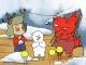 Der Tagan dem ein Babyschneemann erwachte