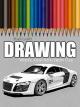 Clip: Time Lapse Drawing: White Audi R8 e-tron Car [OV]