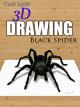Clip: Time Lapse 3D Drawing: Black Spider [OV]
