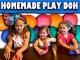 How to make Easy Homemade Play Doh/No Cooking