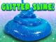 How to make blue glitter slime!