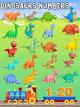 Dinosaurs Learning Numbers Counting from 1-20 - Dinosaurs Number Train Video For Kids [OV]