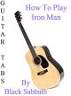 How To Play Iron Man By Black Sabbath - Guitar Tabs [OV]