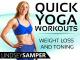 Quick Yoga Workouts For Weight Loss & Toning [OV]