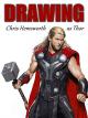 Clip: Drawing Chris Hemsworth as Thor [OV]
