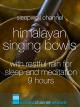 Himalayan Singing Bowls with Restful Rain for Sleep and MeditationUltra Dark - 9 Hours [OV]
