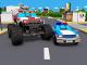 Cars Town: The Monster Truck and blue Police Car