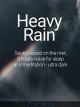 Clip: Heavy Rain Sound on the River3 hours noise for sleep and meditation - ultra dark [OV]