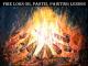 Under LayerFire Logs Oil Pastel Painting Lesson - Lesson4