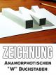 Clip: Zeichnung Anamorphotischen "W" Buchstaben